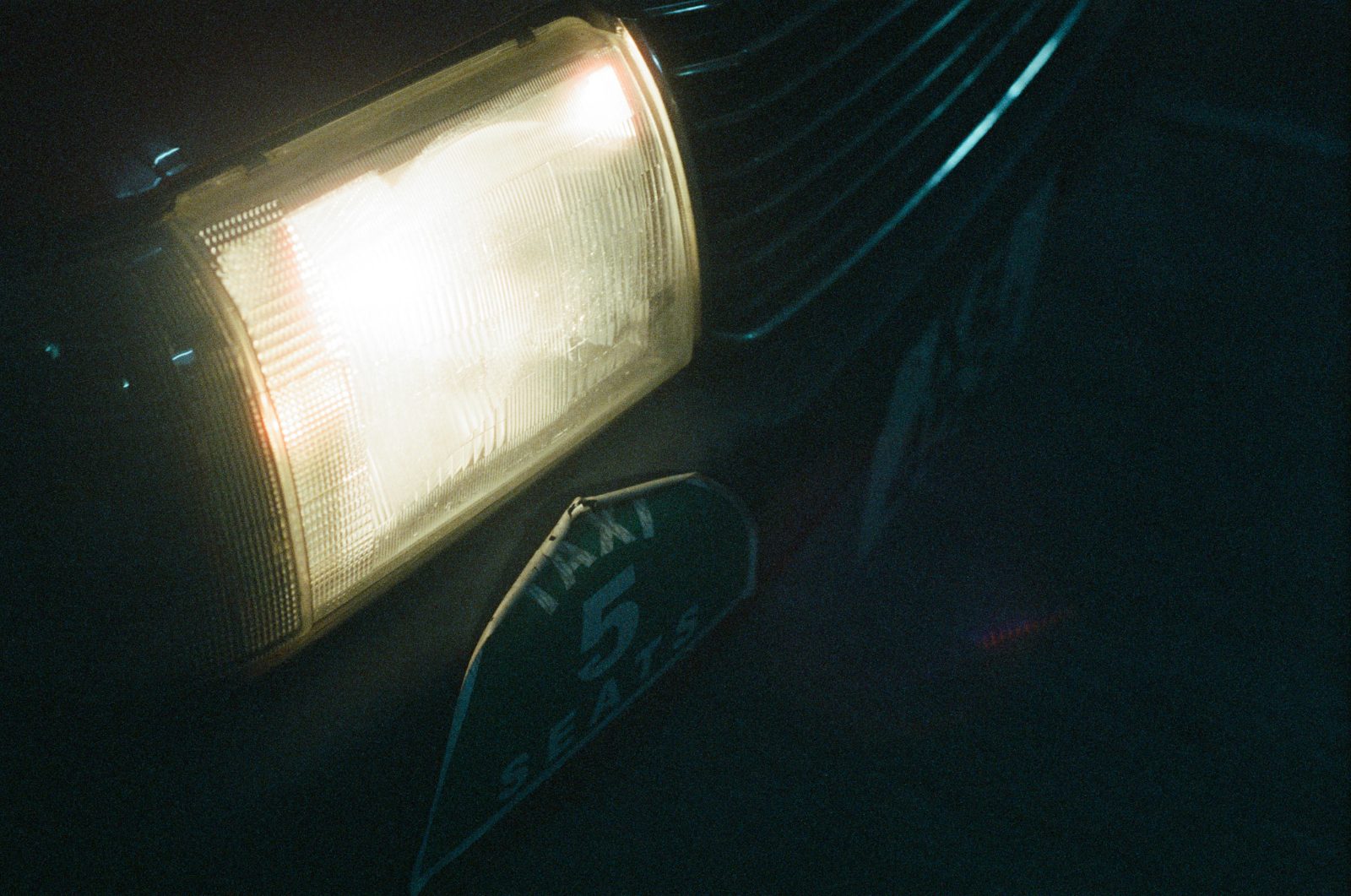 Headlights in industrial Kowloon
